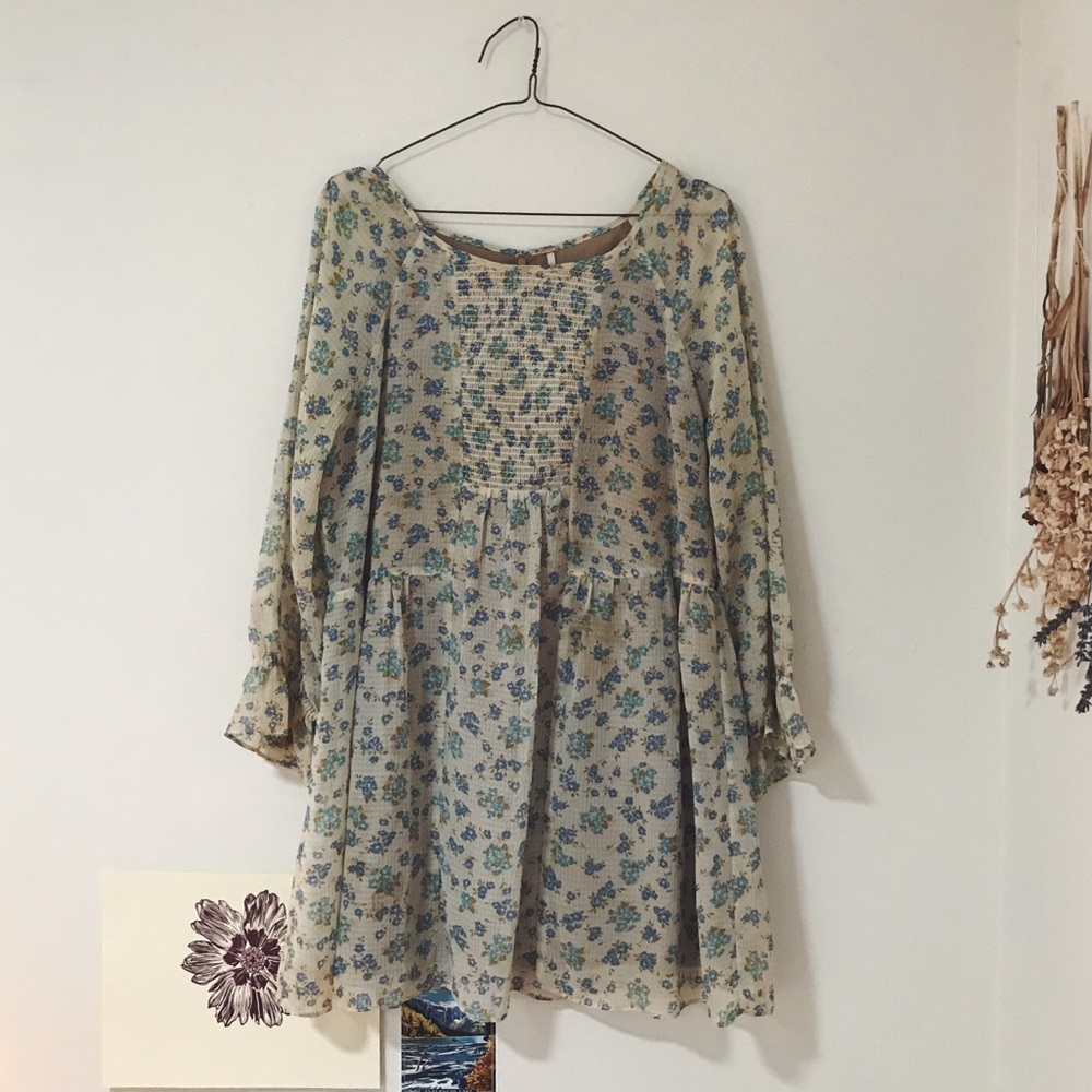 Free People Flowy Baby Doll Dress